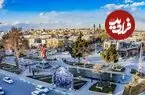 عکس| سفر زمان؛ منظره شهر اراک و سه اراکی روی پشت بام؛ ۱۳۵ سال قبل