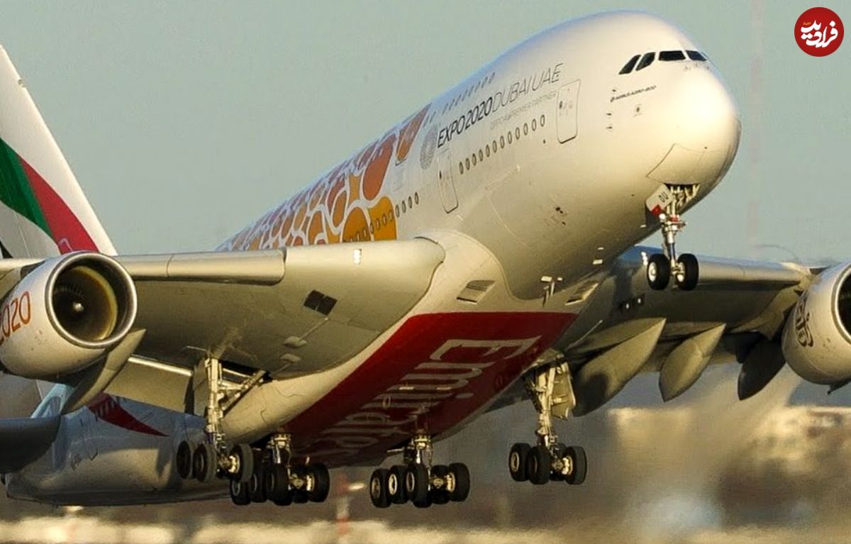 (ویدئو) صدای هولناک موتورهای غول پیکر ایرباس A380 به هنگام تیک آف
