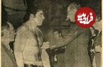 عکس؛ سفر در زمان؛ ۵۰ سال پیش رضا سوخته سرایی پهلوان ایران شد!