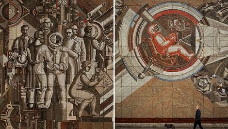 (تصاویر) اثر هنری به یاد فضانوردان شوروی در چلیابینسک 