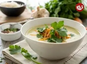 سوپ ماست و گشنیز، نسخه خوشمزه کاهش وزن