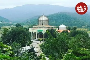عکس| سفر زمان؛ منظرۀ امام‌زاده هاشم رشت در دوران ناصرالدین شاه