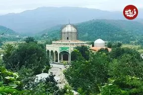 عکس| سفر زمان؛ منظرۀ امام‌زاده هاشم رشت در دوران ناصرالدین شاه