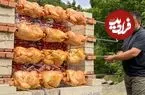 ببینید| غذای روستایی در آذربایجان؛ کباب کردن 12 مرغ به روشی خلاقانه و جالب