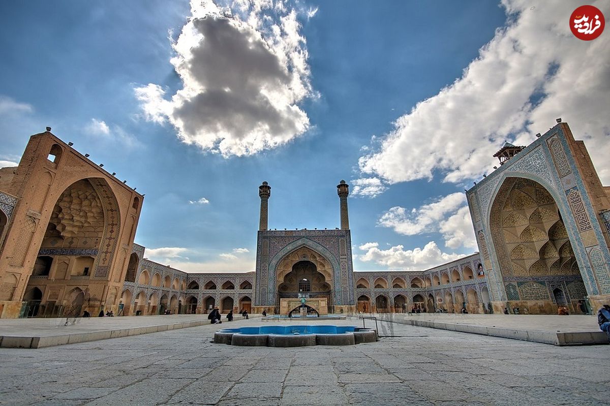 (عکس) نمایی متفاوت از مسجد جامع اصفهان