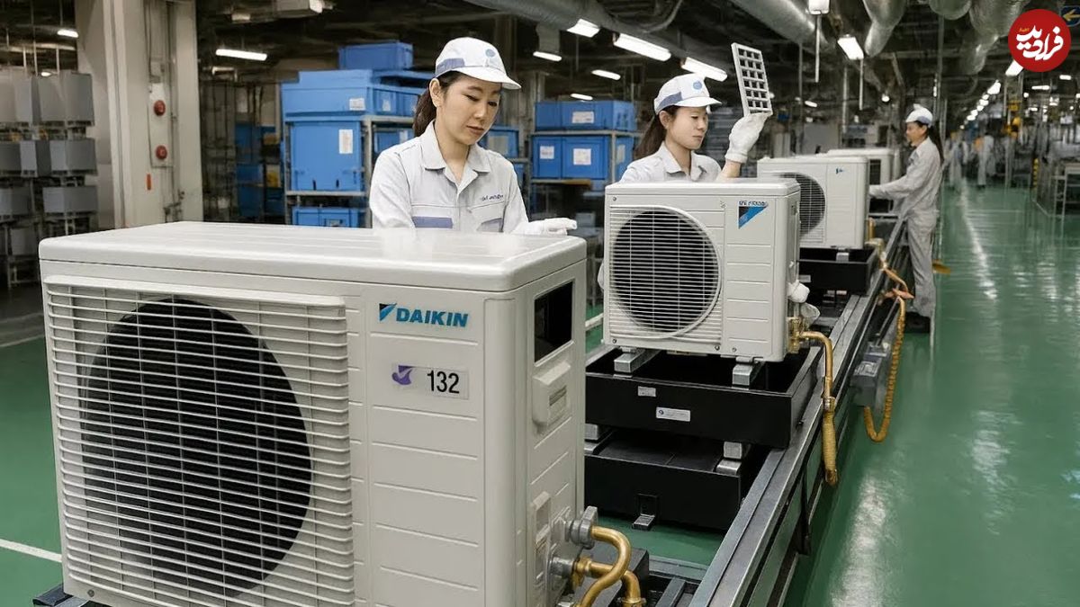 ببینید؛ کولر گازی چگونه در کارخانه های ویتنام تولید می شود؟
