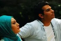 (عکس) «سحر قریشی و حمید عسگری» در پشت صحنه «شانس، عشق، تصادف»؛ سال 93