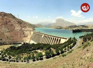تصاویر نگران‌کننده از سد لتیان تهران؛ زنگ خطر به صدا درآمد