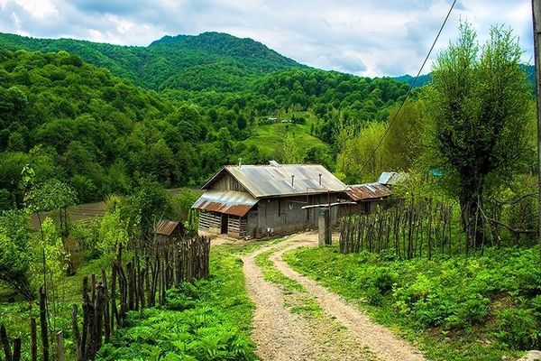 عکس| سفر به تاریخ؛ منظرۀ یک روستا در گیلان در دوران قاجار