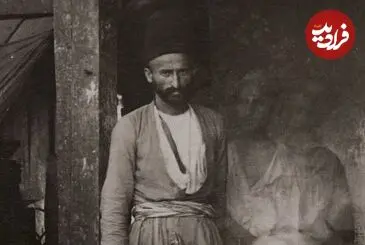 عکس| سفر زمان؛ تصویری از یک «نانوایی سنگکی در شهر رشت» در دوران قاجار