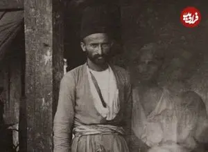 عکس| سفر زمان؛ تصویری از یک «نانوایی سنگکی در شهر رشت» در دوران قاجار