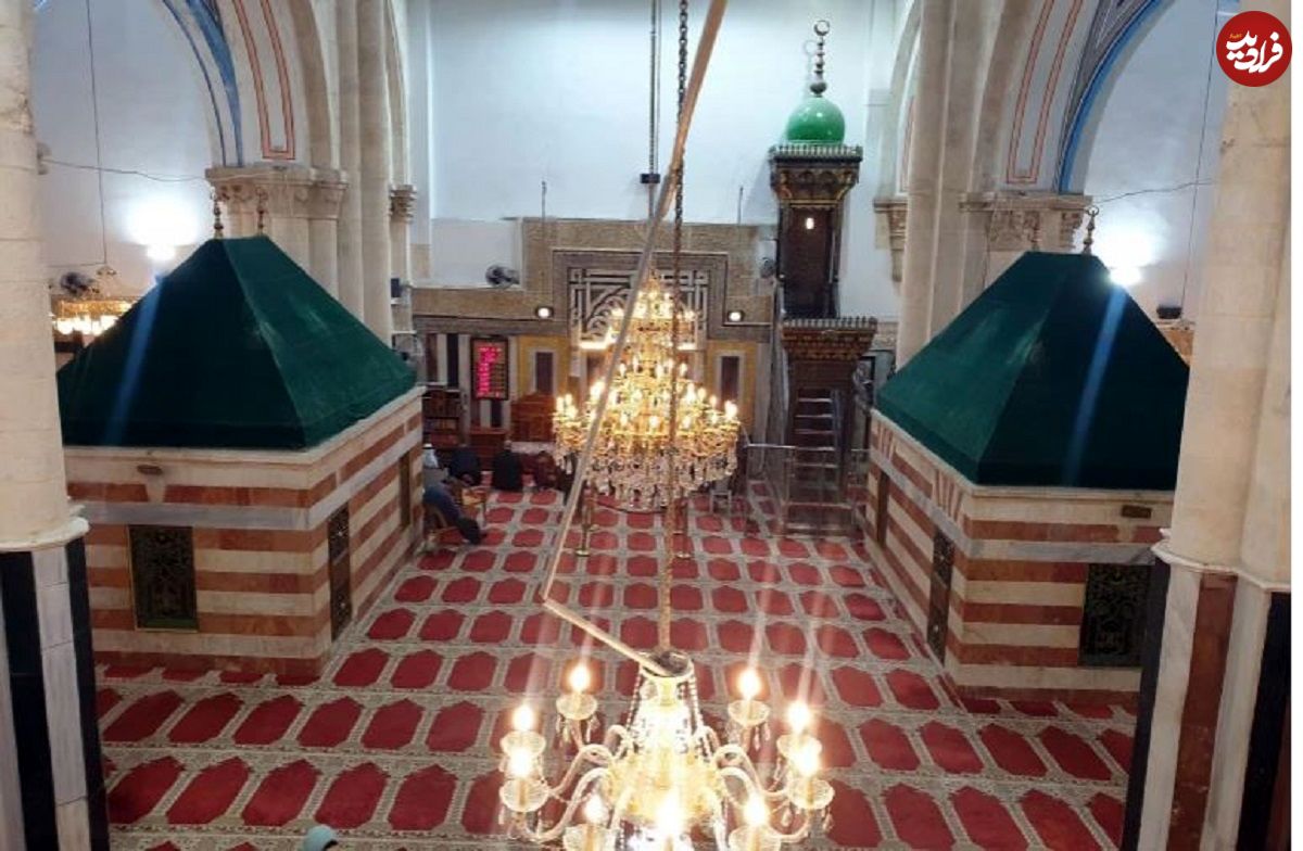 عکس؛ سفر در زمان؛ «مزار حضرت یحیی (ع) در مسجد اموی در شهر دمشق»؛ سال 1299
