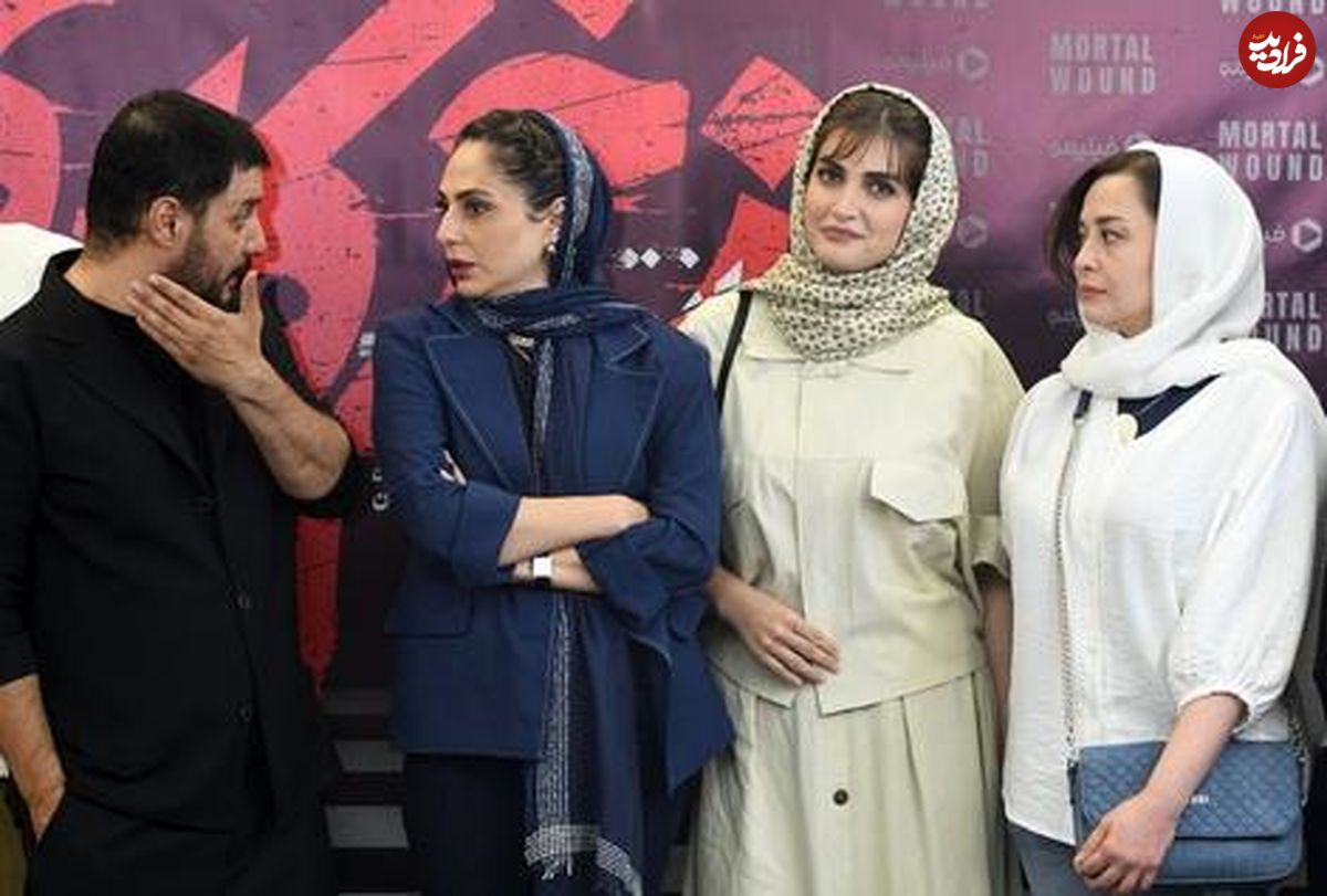 ( تصاویر) جواد عزتی و رعنا آزادیور سینما آزادی را بهم ریختند!