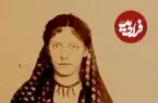 عکس| سفر زمان؛ زن اروپایی با لباس زنان ایرانی در کنار قلیان و سماور؛ دوران قاجار