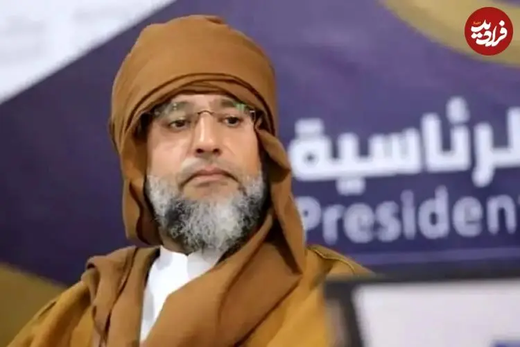 تصاویر| قاب توجه‌برانگیز از جمعیت حاضر در تشییع پسر قذافی