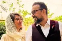 عکس؛ عاشقانه سپند امیرسلیمانی و همسرش روی صحنه تئاتر