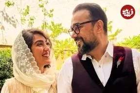 عکس؛ عاشقانه سپند امیرسلیمانی و همسرش روی صحنه تئاتر