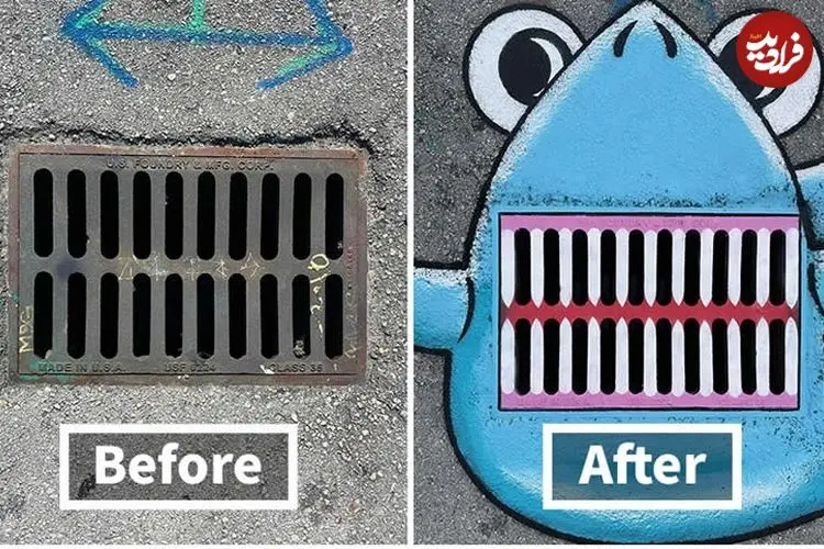 خلاقیت هنرمند خیابانی که اشیاء روزمره را به شخصیت‌های بامزه تبدیل می‌کند