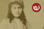 عکس| سفر زمان؛ عکس آتلیه‌ای «دختر مطرب» با تاج گل؛ 130 سال قبل