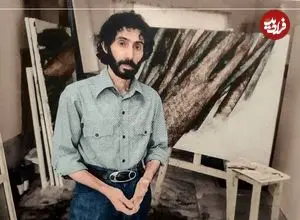 عکس| سفر زمان؛ «سهراب سپهری» در دوران نوجوانی و در حال نقاشی کشیدن؛ دهه 20