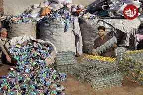 ببینید| مراحل دیدنی بازیافت ضایعات آلومینیوم و تولید چوب لباسی با آن ها