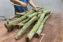 (ویدئو) نحوه ساخت یک میز خلاقانه با تنه درخت  به روش نجار چینی
