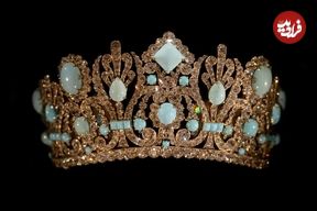 عکس؛ فیروزه ایرانی بر روی نیم‌تاج همسر ناپلئون