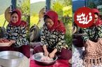ببینید؛  غذای روستایی در ایران؛ چیدن توت فرنگی و تهیه نان سنتی با آن ها