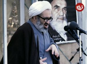 عکس؛ سفر در زمان؛ «حسینعلی منتظری در کنار رهبر انقلاب در مسجد جماران»؛ سال 60