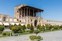 عکس| سفر به ایران قدیم؛ منظرۀ «کاخ عالی‌قاپو» در دوران ناصرالدین شاه
