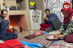 ببینید؛ غذای روستایی در ایران؛ کباب جگر و دنبه گوسفند
