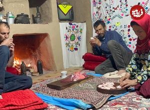 ببینید؛ غذای روستایی در ایران؛ کباب جگر و دنبه گوسفند
