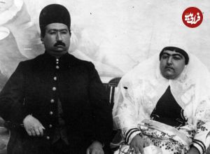 عکس؛ سفر در زمان؛ «محمدعلی شاه در کودکی و در کنار پدرش»؛ سال 1260