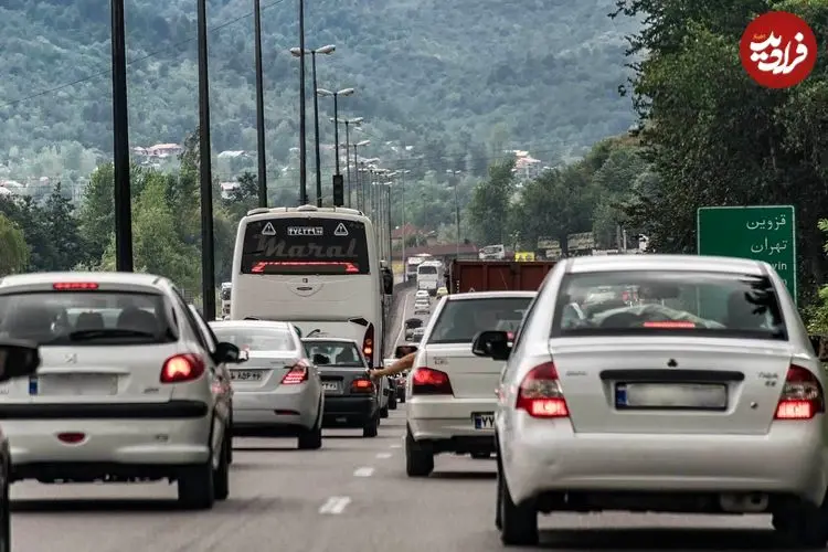 آخرین وضعیت جاده‌های کشور/ ترافیک سنگین در جاده هراز (مسیر شمال به جنوب)