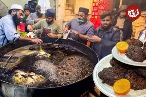 ببینید| غذای خیابانی در پاکستان؛ تهیه چپلی کباب پرطرفدار در پیشاور