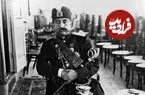 عکس| سفر زمان؛ ژست مظفرالدین شاه بعد از شکار در حیاط قصر