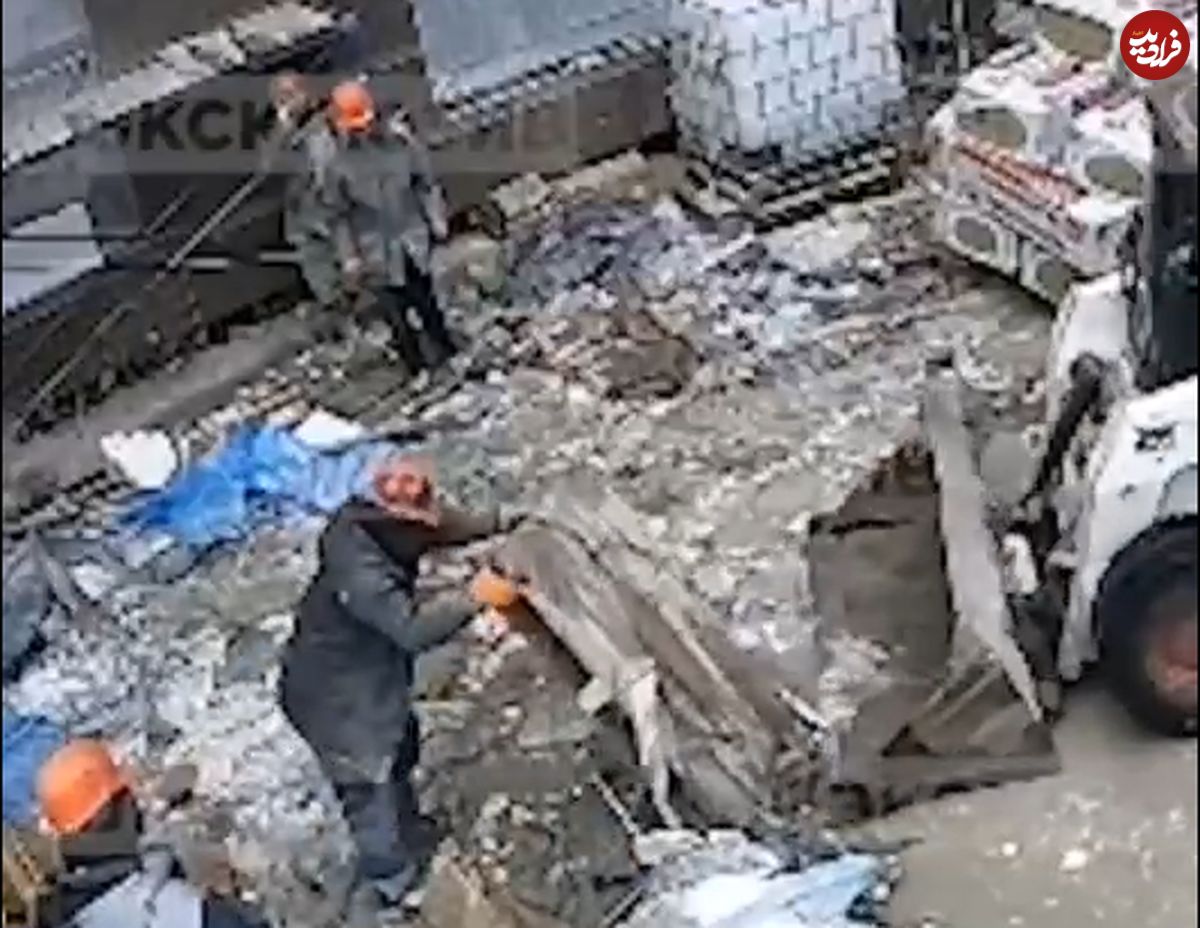 (ویدیو) لحظه دلخراش سقوط بالابر ساختمان روی مهندس ناظر!