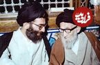 عکس؛ سفر در زمان؛ «رهبر انقلاب در کنار مادرشان خدیجه میردامادی»؛ دهه 60