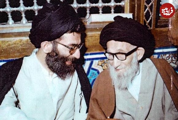 عکس؛ سفر در زمان؛ «رهبر انقلاب در کنار مادرشان خدیجه میردامادی»؛ دهه 60
