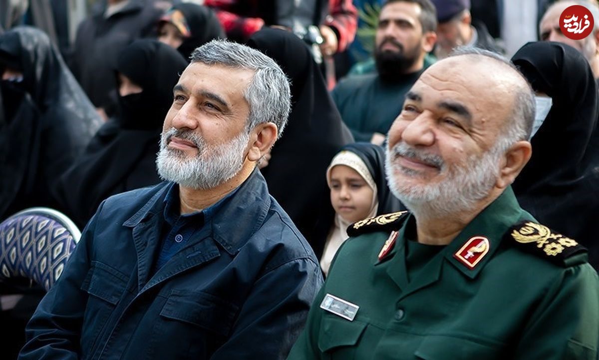عکس؛ سفر به تاریخ؛ عکس کمتردیدهشدۀ «سردار حاجیزاده و سردار سلامی» در کنار هم