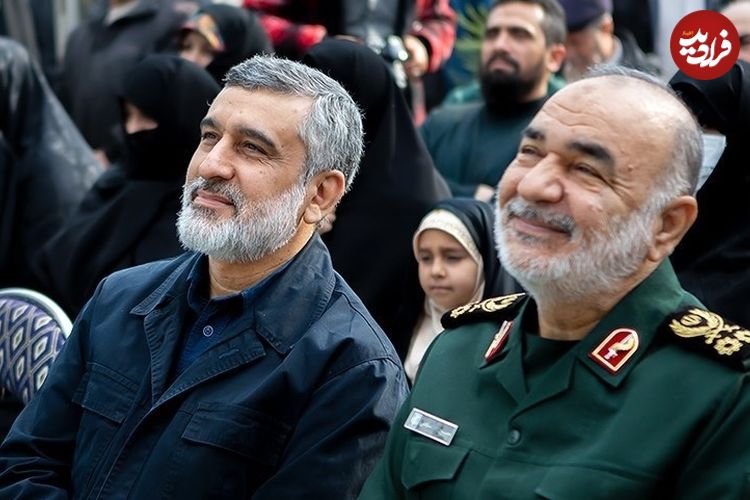 عکس؛ سفر به تاریخ؛ عکس کمتردیده‌شدۀ «سردار حاجی‌زاده و سردار سلامی» در کنار هم
