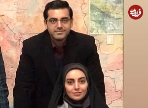 عکس| سفر زمان؛ «جوادجوادی» (بچه مهندس) و همسرش «ندا دیبا» در یک جشن تولد