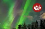ببینید| رقص شفق قطبی در آسمان