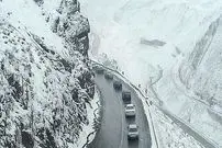 برف و کولاک در جاده‌های مازندران