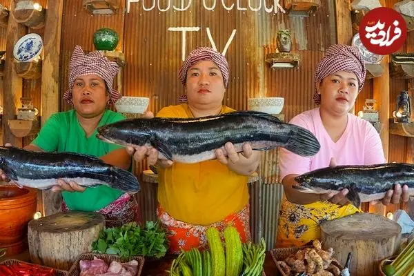 ببینید| غذای روستایی در سنگاپور؛ تهیه خوراک و سالاد با 10 کیلو ماهی سرماری