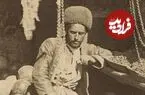 عکس| سفر زمان؛ «مرد قدّاره‌بند» در کنار مغازه میوه‌فروشی در دوران قاجار