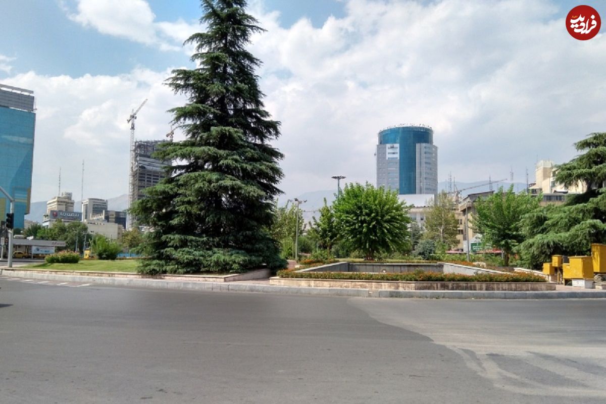 عکس؛ سفر در زمان؛ سفر در زمان؛ میدان ونک و چرخ فلک معروف‌اش در دهه ۵۰ 