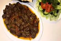 ببینید| طرز تهیه یک غذای فوری و سنتی با جگر گاو