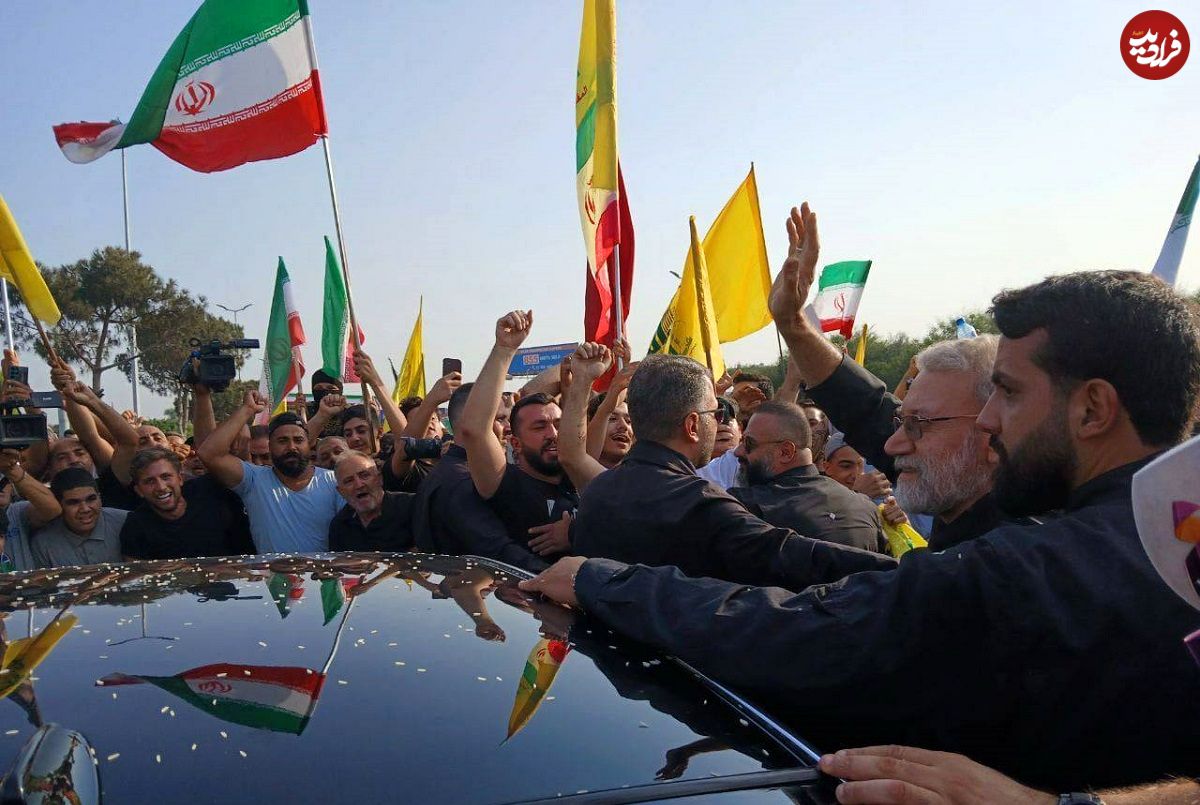 ببینید؛ صداوسیما: استقبال مردم لبنان از لاریجانی در بدو ورود به بیروت
