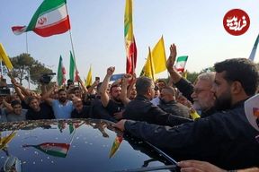 ببینید؛  صداوسیما: استقبال مردم لبنان از لاریجانی در بدو ورود به بیروت